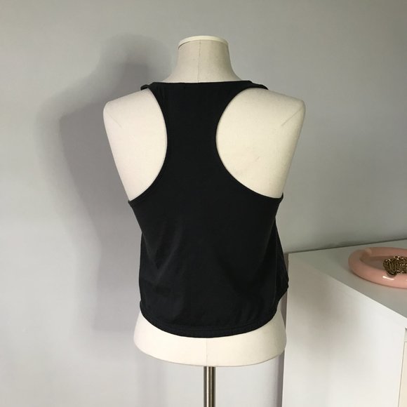 Adidas Sport ID Cotton Cropped Racerback Tank Top - Picture 2 of 5